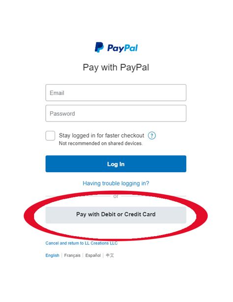 Check spelling or type a new query. Paying with Credit/Debit card on PayPal - Locked in Keyholding