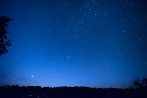 Blue Dark Night Sky With Stars Stock Photo By ©dovapi 24959731