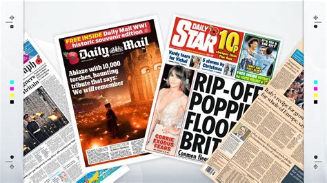 Mondays National Newspaper Front Pages Uk News Sky News