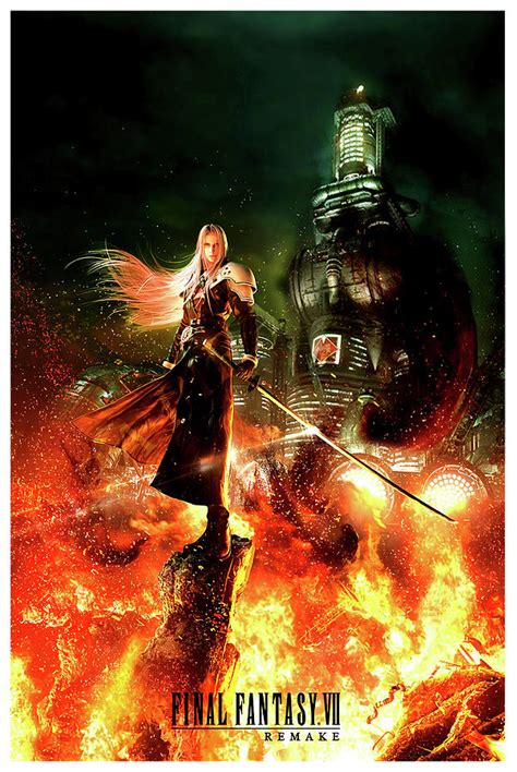 Final Fantasy Vii Remake Poster Digital Art By Mary Garlock Fine Art