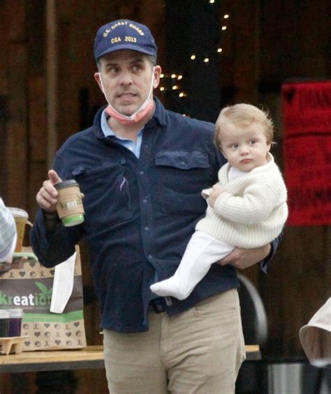 Hunter Biden Cradles Baby Son Beau On Day Out With Wife Melissa And Two Daughters After Email