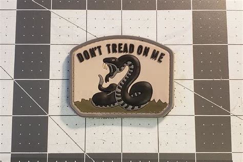 Dont Tread On Me Snake Pvc Patch Freedom Stencils