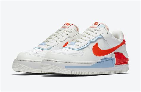 The women's nike air force 1 shadow has recently emerged with team orange swooshes and light blue accents. Nike Air Force 1 Shadow «Team Orange» - Фото женской расцветки