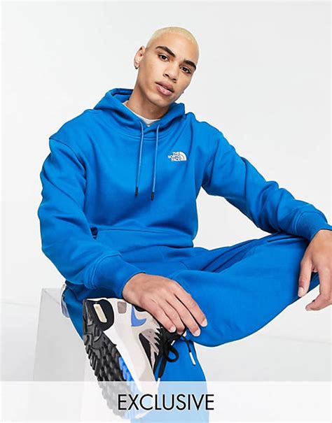 The North Face Essential Hoodie In Blue Exclusive At Asos Asos