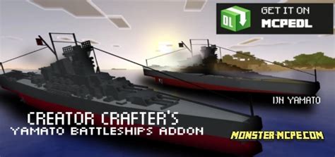 Creator Crafters Yamato Battleships Add On 118117 Minecraft Pe
