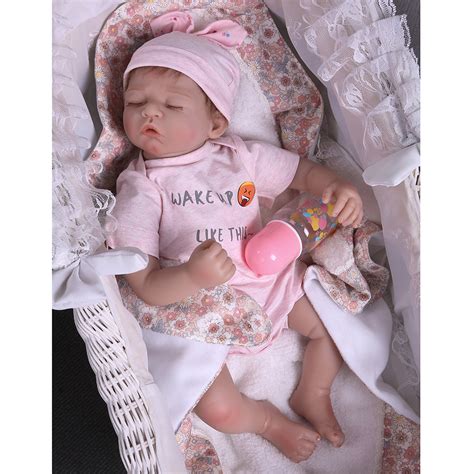 24 Real Life Reborn Newborn Lifelike Body Soft Vinyl Silicone Baby