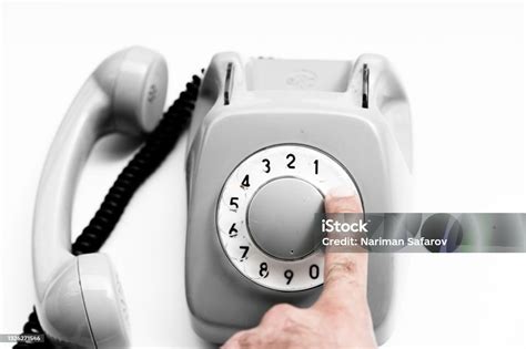 Dialing A Rotary Dial Phone Number Stock Photo Download Image Now