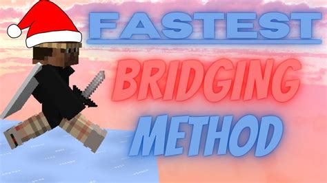 Bedwars New Fastest Bridging Method Hypixel Bedwars Youtube