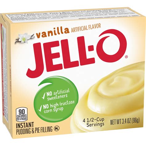Jell O Vanilla Instant Pudding Mix 34 Oz Box