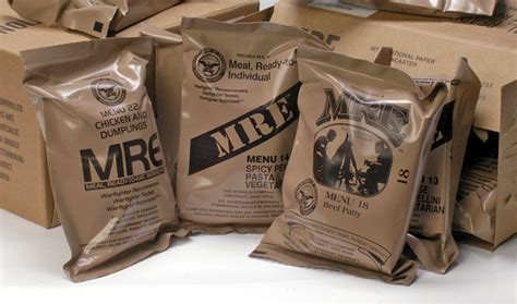 Usa Military Mre Meal Ready To Eat Set Of 4 Foreign And International