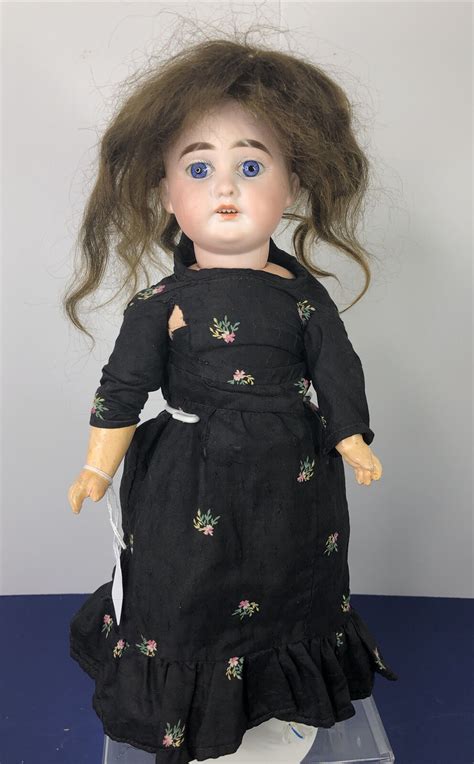 14” Antique German Bisque Doll 1894 Am 2 Dep Armand Marseille Stiff