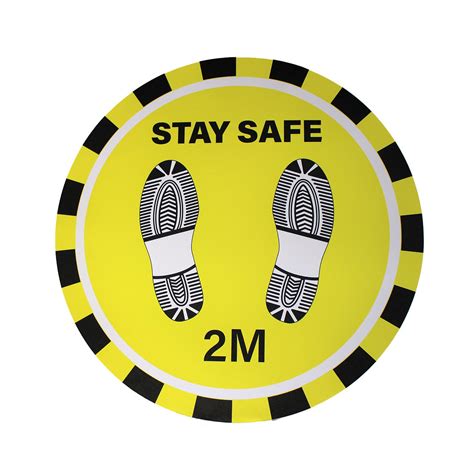 Stay Safe 2m Premium Floor Marking Signs 12 300mm Campbell