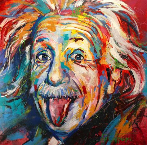 Albert Einstein Artwork By Jos Coufreur