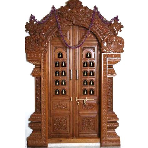 Brown Pooja Room Door Length 5 8 Feet At Rs 2000piece In Chennai