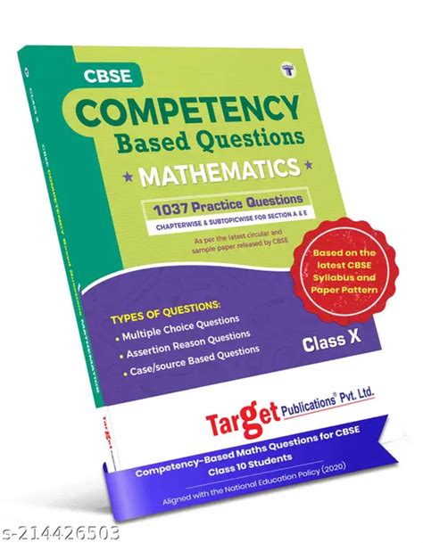 Class Cbse Maths Competency Based Question Practice Questions Chapterwise