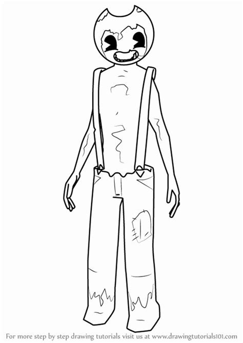 Printable bendy and the ink machine coloring pages. Bendy and the Ink Machine Coloring Page Elegant Learn How ...