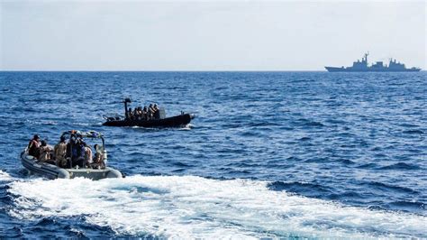 Indian Navy Rescues Sailors On Board A Ship Attacked By Pirates Off