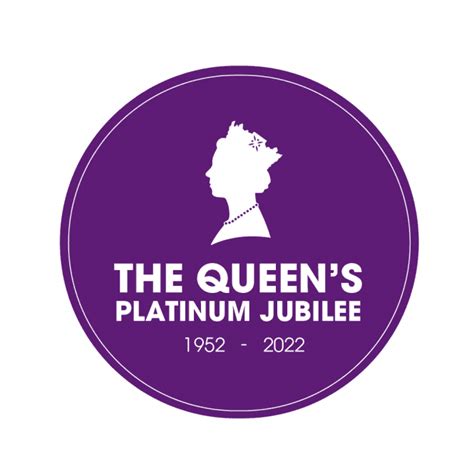 Queens Platinum Jubilee Round Sticker Labels Printed Stickers