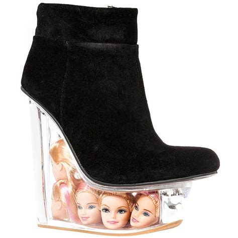 Barbie Head Shoes By Jeffrey Campbell Scary Icy Doll Wedges