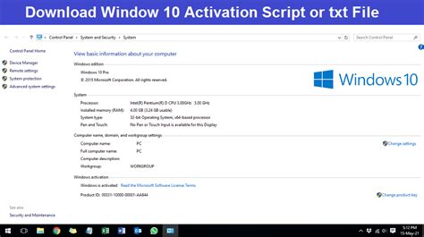 Windows 10 Activation Script Txt Download Best Activator For Window 10