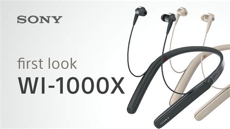 New Wi 1000x Headphones From Sony First Look Youtube