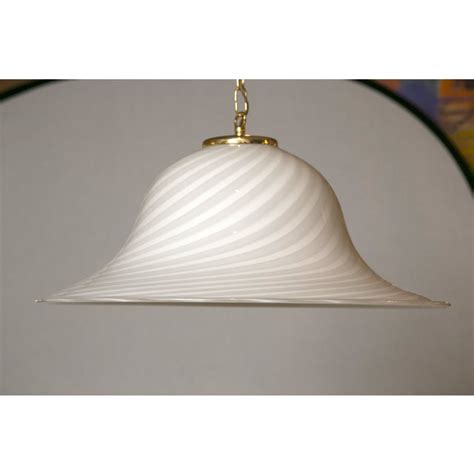 Murano Swirl Glass Dome Pendant Light Chairish