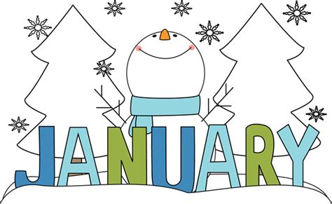 Free Month Clip Art Of January Snowman Image Clipartandscrap