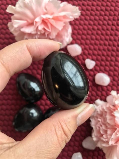 Obsidian Medium Undrilled Yoni Egg Healing Stone Yoni Etsy Yoni