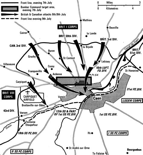 Allied Capture Of Caen Jul 7 9 1944