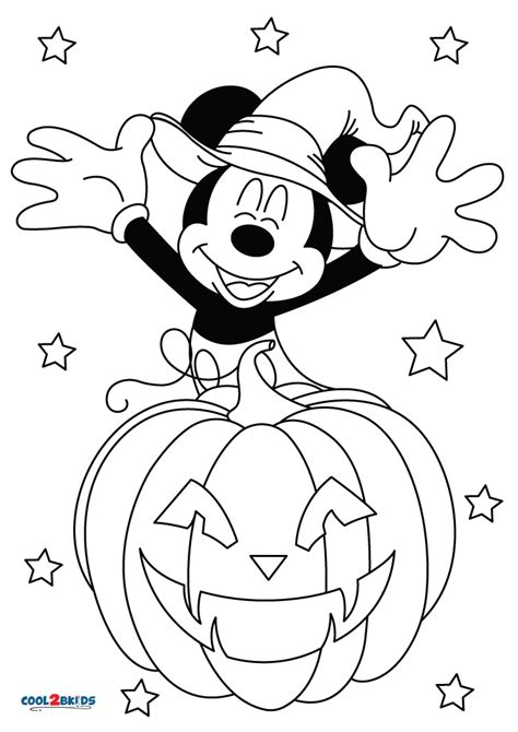 Free Printable Halloween Mickey Mouse Coloring Pages For Kids