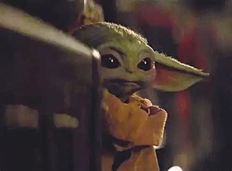 Prepare for a cuteness overload. Baby yoda drinking soup gif » GIF Images Download