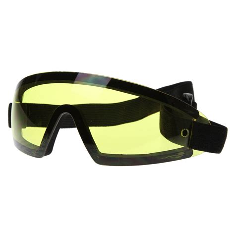 Frameless Protective Eyewear Uv400 Sports Shield Goggles With Adjust