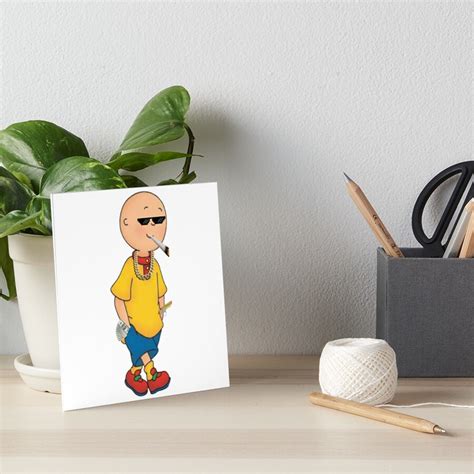 Swag Caillou Art Board Print For Sale By Ottowaughqw Redbubble