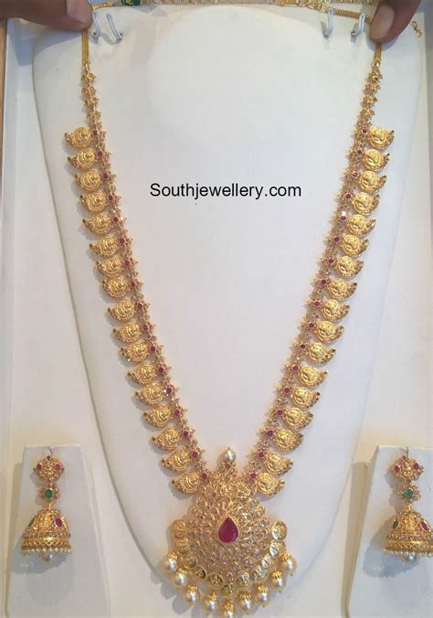 Uncut Diamond Mango Mala Jewellery Designs