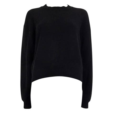 Christian Dior Black Cashmere Jadior 8 Boxy Sweater 38 S For Sale At