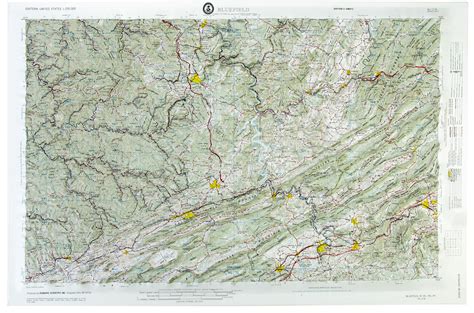 Bluefield USGS Regional 3D Raised Relief Map in 2022 | Relief map, Map