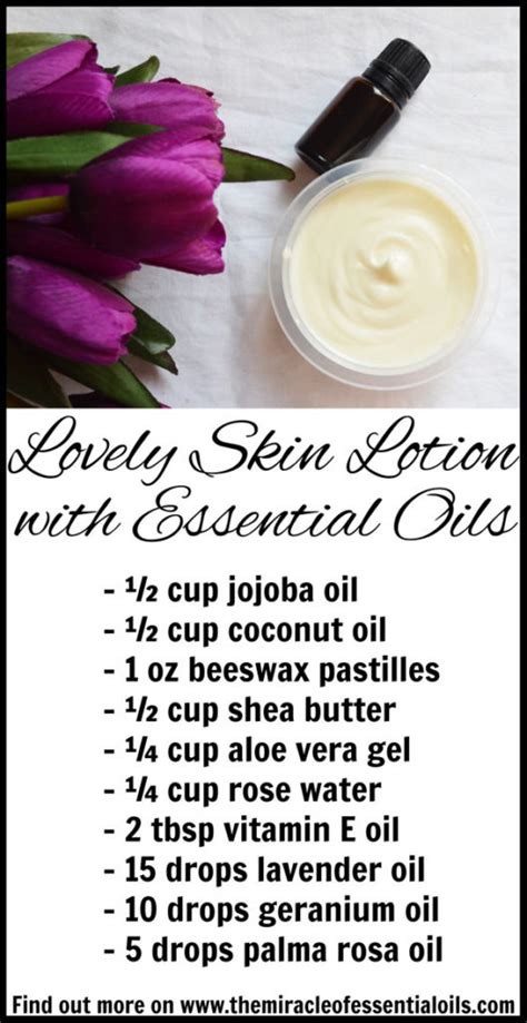 Diy Essential Oil Body Lotion Recipe For Lovely Skin The Miracle Of