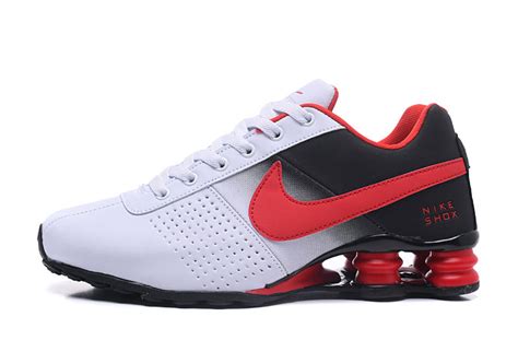 Nike Air Shox Deliver 809 Men Running Shoes White Black Red Febsale