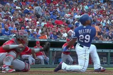 Watch Kneeling Adrian Beltre Belts 3 Run Bomb For The Texas Rangers
