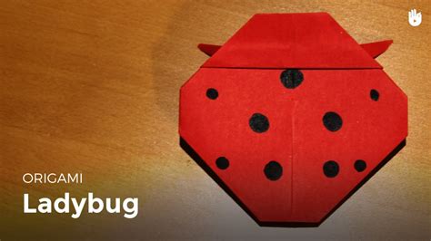 Learn How To Make Origami Easily The Ladybug Youtube