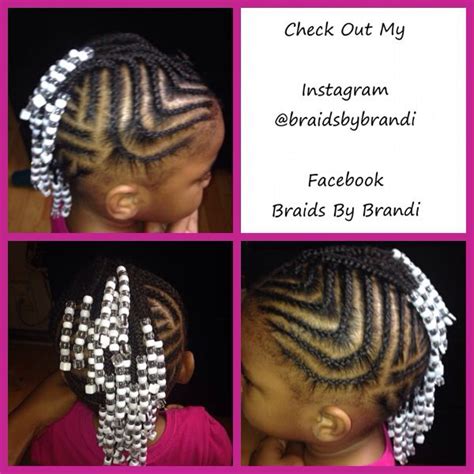 It is the same as making a regular braid, but here you have three of them on different sides of the head. 2 Year Old, Cornrows Braided Up In To A Waterfall, With ...