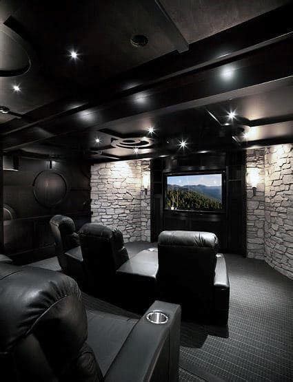 B&w custom theater 800 cinema room. 80 Home Theater Design Ideas For Men - Movie Room Retreats