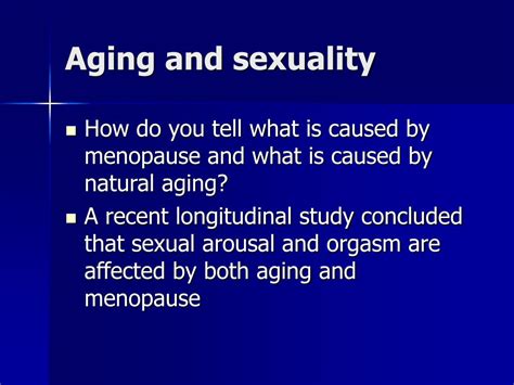 PPT Sex Menopause And Aging PowerPoint Presentation Free Download ID