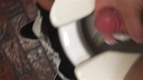Jerking Off Wused Toilet Paper In Public Restroom Stall