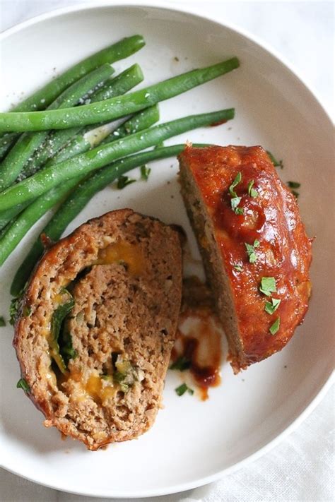 This classic homemade meatloaf recipe is easy to make, tender and juicy and made without any sugar. Cheese Stuffed Turkey Meatloaf Recipe | Information Society
