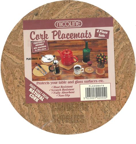 Shop with afterpay on eligible items. NATURAL CORK ROUND PLACEMATS PACK OF 4 | eBay