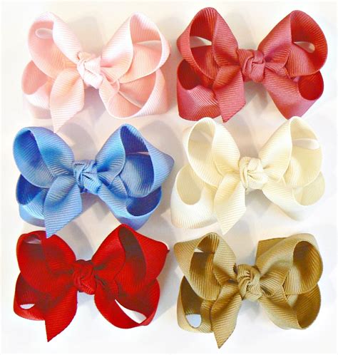 Toddler Girls Hair Bow Set Small Girls Childrens Kids Boutique