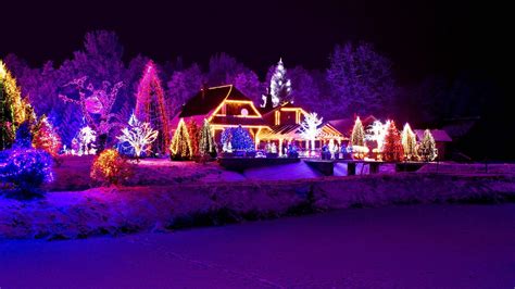 Christmas Lights Snow Wallpapers Top Free Christmas Lights Snow