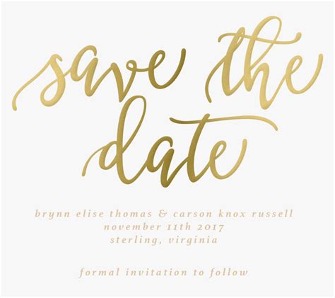 Calligraphy Vector Save The Date Calligraphy Hd Png Download