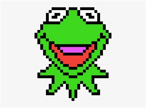 Kermit The Frog Here Cute Pixel Art Minecraft Transparent Png